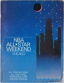 Michael Jordan Signed 1988 All-Star Weekend Program (PSA/DNA)